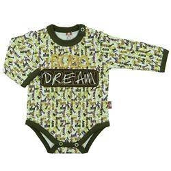 Body długi rękaw oliwkowe Bobo Dream