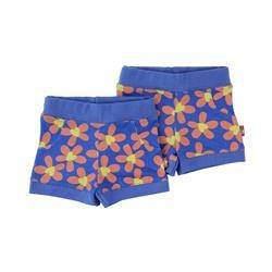 Spodenki szafirowe w kwiaty 2szt.