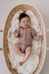 Body rozpinane z długim rękawem dla dziewczynki Cherry