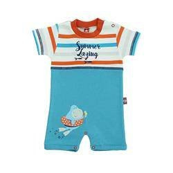 Rampers ciemny turkus ozdobiony