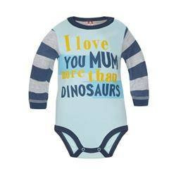 Body długi rękaw turkusowe z napisem rękaw w paski