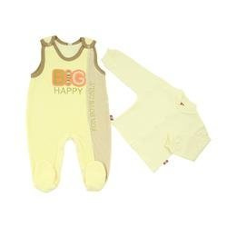 Śpioch śmietankowy z napisem Big Happy + kaftan