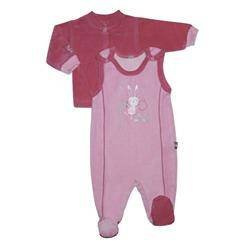 Śpioch różowy z króliczkiem + ciemno różowy kaftan