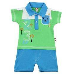 Rampers zielony z niebieskim dołem liczby rozmiar 62