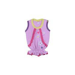 Koszulka w kolorze wrzosowym ozdobiona haftem