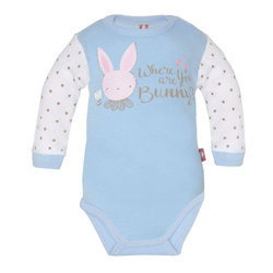 Body długi rękaw błękitne rękaw w kropki Rabbit