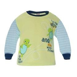 Koszulka w kolorze melon z nadrukiem i napisami