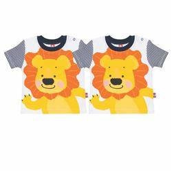 Koszulka biała z nadrukiem 2szt.