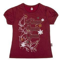 Koszulka bordowa z nadrukiem