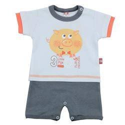 Rampers błękitny z ciemnografitowym dołem