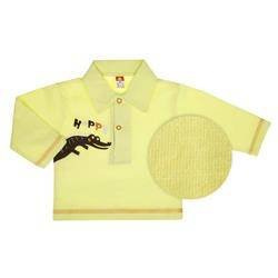 Koszulka w kolorze melonu ozdobiona nadrukiem Happy