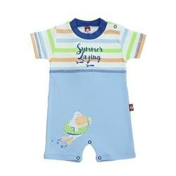 Rampers ciemny błękit ozdobiony