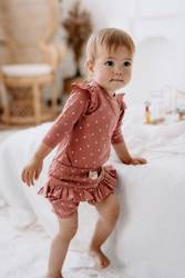 Body rozpinane dla dziewczynki w kropeczki Cherry