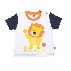 Koszulka biała bawełniana z nadrukiem King