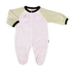 Pajac jasnoróżowy z ciemnym kołnierzykiem