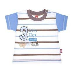 Koszulka biała w paski 3 Little Pigs. Rozmiar 62