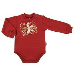 Body długi rękaw bordowe Little Chic