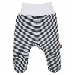 Półśpiochy w czarne paski z wysokim ściągaczem