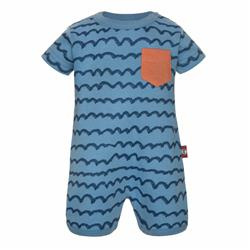 Rampers niebieski w fale