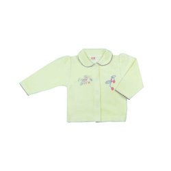 Kaftanik ecru z kołnierzykiem