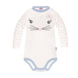 Body długi rękaw ecru rękawy w serduszka