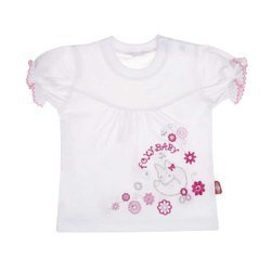 Koszulka biała z nadrukiem i napisem Foxy Baby