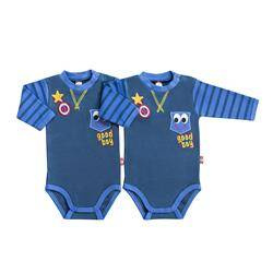 Body długi rękaw granatowe Good Boy 2szt.