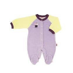 Pajac fioletowy z ciemnym kołnierzykiem