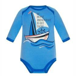 Body długi rękaw niebieskie z napisem Sail Adventure