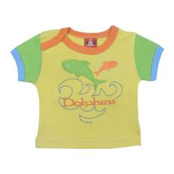 Koszulka w kolorze bananowym delfiny