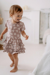 Body sukienka z krótkim rękawem