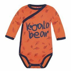 Body długi rękaw kopertowe pomarańczowe Koala Bear