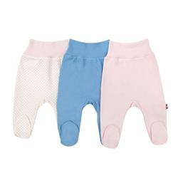 Półśpiochy 3szt. (niebieskie + różowe + w kwiatki)