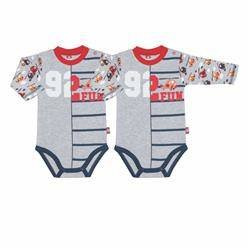 Body długi rękaw szare rękawy w samoloty 2szt,