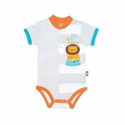 Body krótki rękaw szare z paskami Big Lion Show