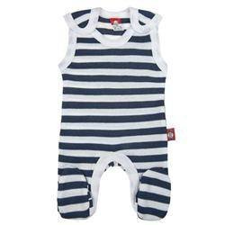 Śpioch szary w granatowe paski