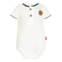 Body krótki rękaw ecru Gentleman