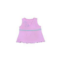 Koszulka różowa na ramiączka z nadrukiem