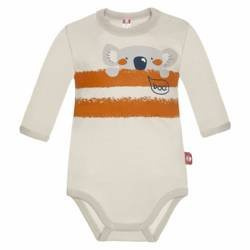 Body długi rękaw popielate z misiem Koala