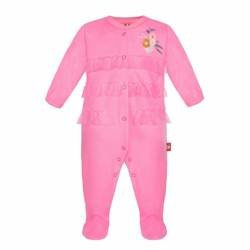 Pajac różowy z okrągłym dekoltem Magic Zone