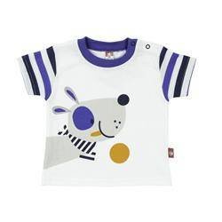 Koszulka biała z nadrukiem pieska.