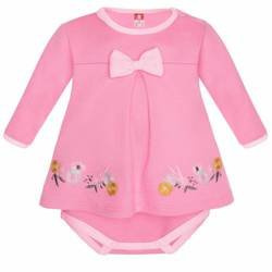 Body długi rękaw różowe z kokardką Magic Zone