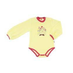 Body długi rękaw śmietankowe Kwiaty